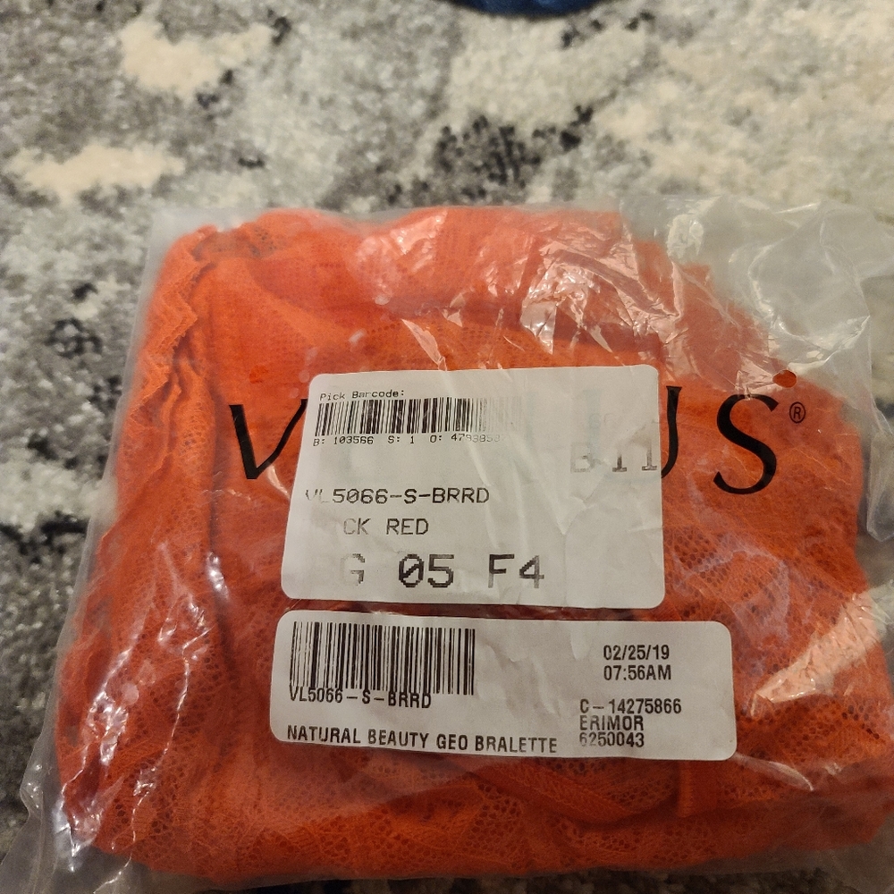 Never worn Orange Venus Lace high neck Bralette